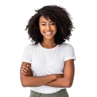 happy-black-woman-standing-with-arms-crossed-isolated-png